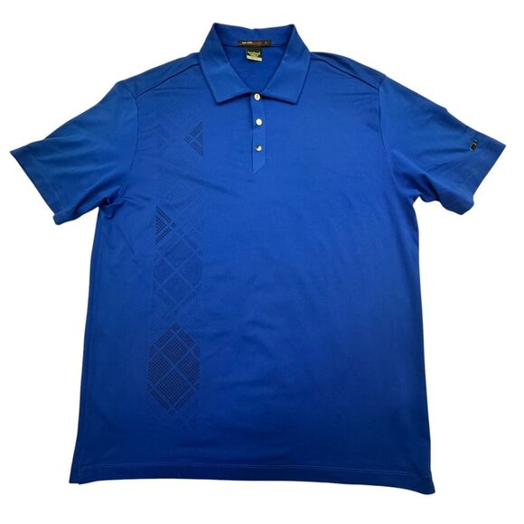Nike Other - Tiger Wood Collection Nike Polo Shirt Mens L Blue Dri-Fit Short Sleeve Golf